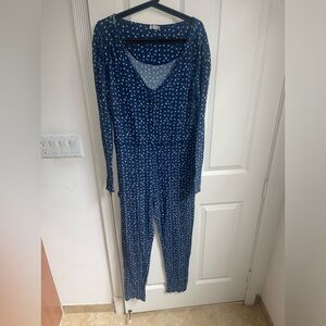 One piece pajama suit